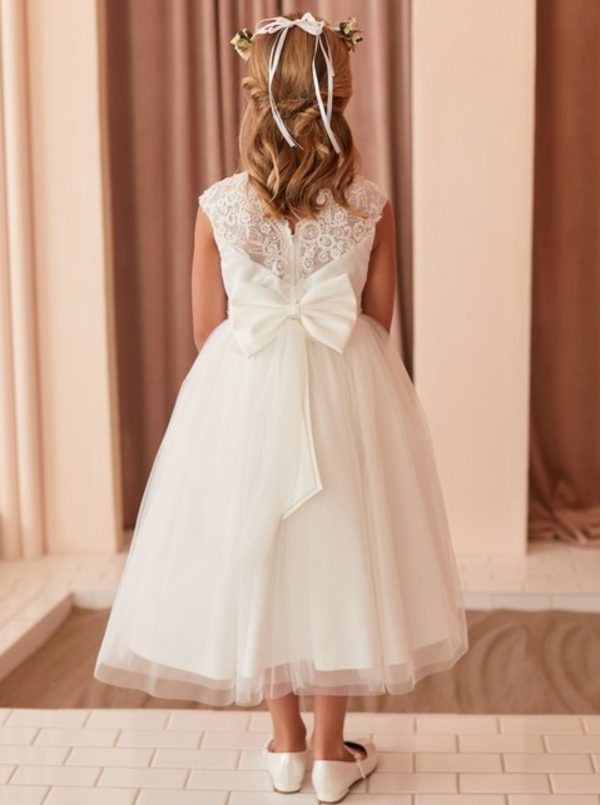 Ivory Flowergirl Dress - Image 3