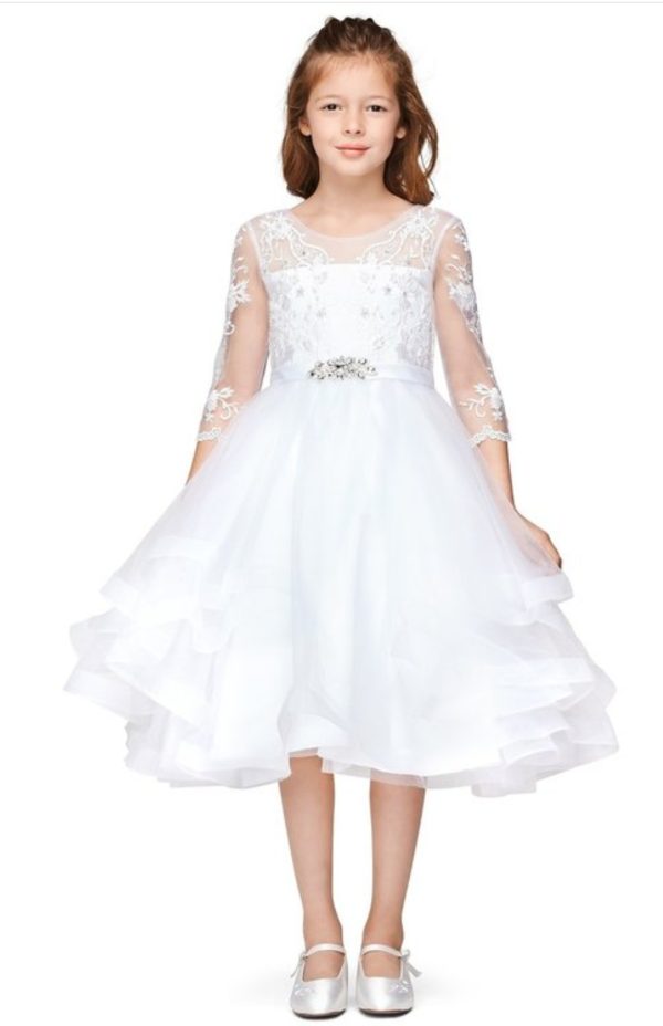 V neck tulle dress