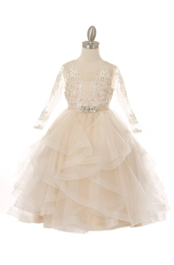 V neck tulle dress - Image 4