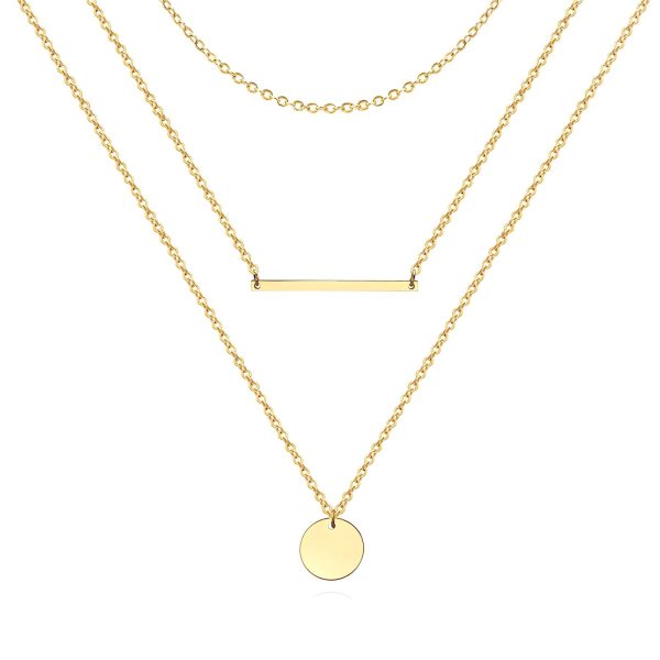 18K gold plated stainless steel necklace, Intensity