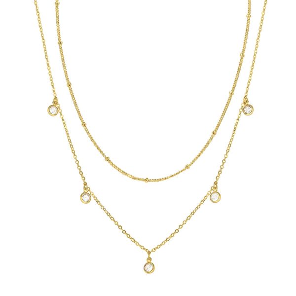 18K gold plated Stainless steel necklace, Intensity - Image 2