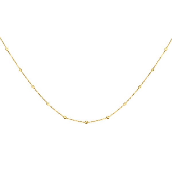 18K gold plated Stainless steel necklace, Intensity
