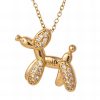 18K gold plated Stainless steel "Dog" necklace, Intensity - Image 2