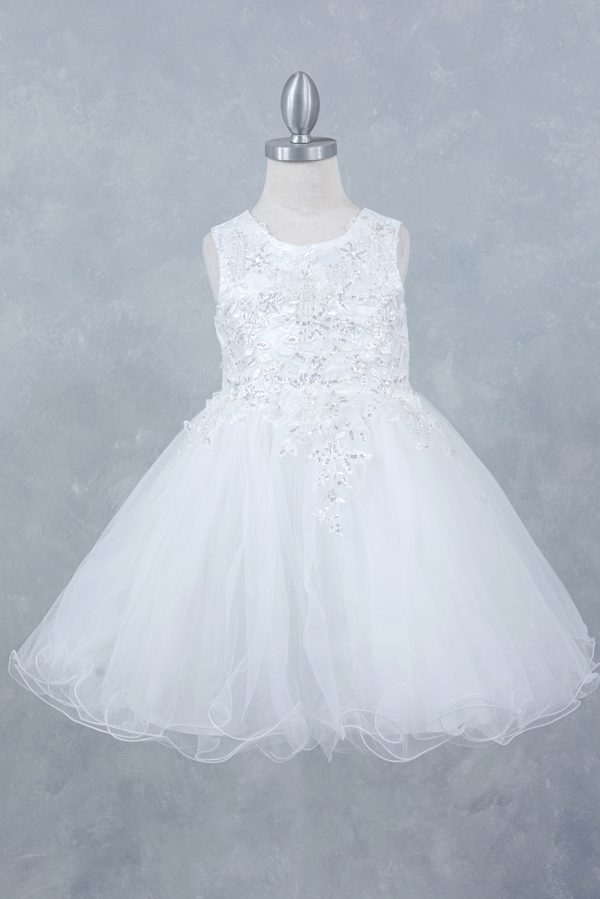 White Lace Tulle Dress