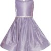 Lilac Shimmer Glittery Dress - Image 4