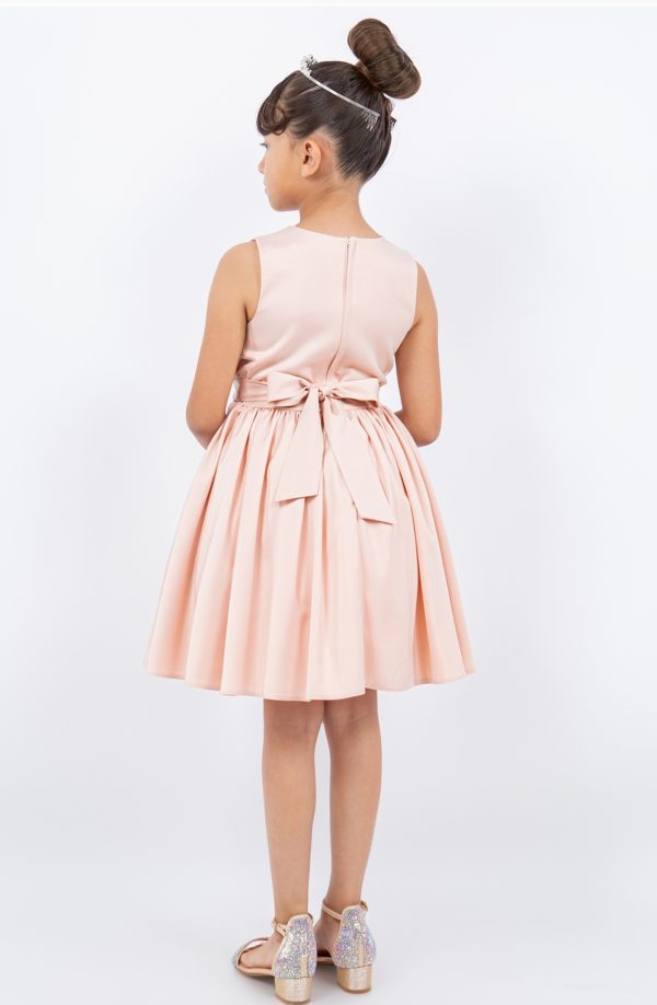Sage Green  V Neck Plead Dress - Image 3