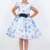 Pink Puff Sleeve Flower Print Dress - Image 5
